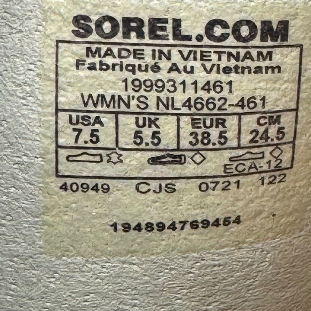Sorel Women 7.5 Roaming Strap Slide Sandal Sea Salt Chalk Blue White Coastal - Picture 4 of 10